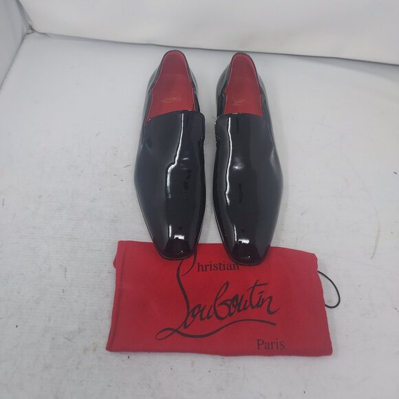 Christian Louboutin MENS Dandelion Black Patent Loafer